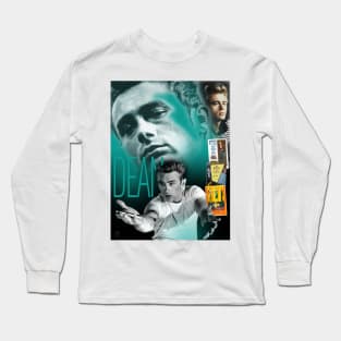 James Dean Collage Portrait Long Sleeve T-Shirt